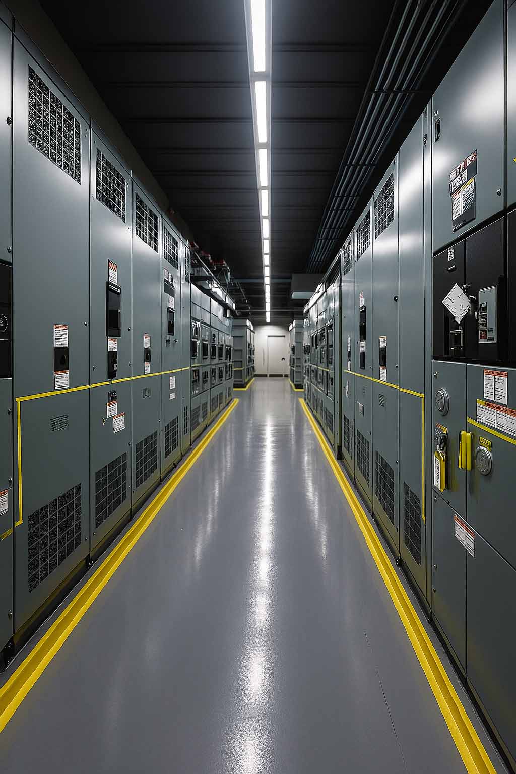 Industrial facility with complex electrical infrastructure